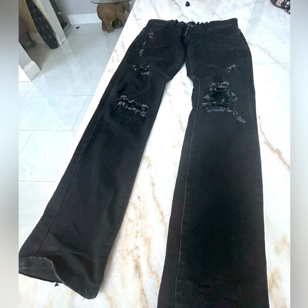GSQUARED Black skinny ripped jeans